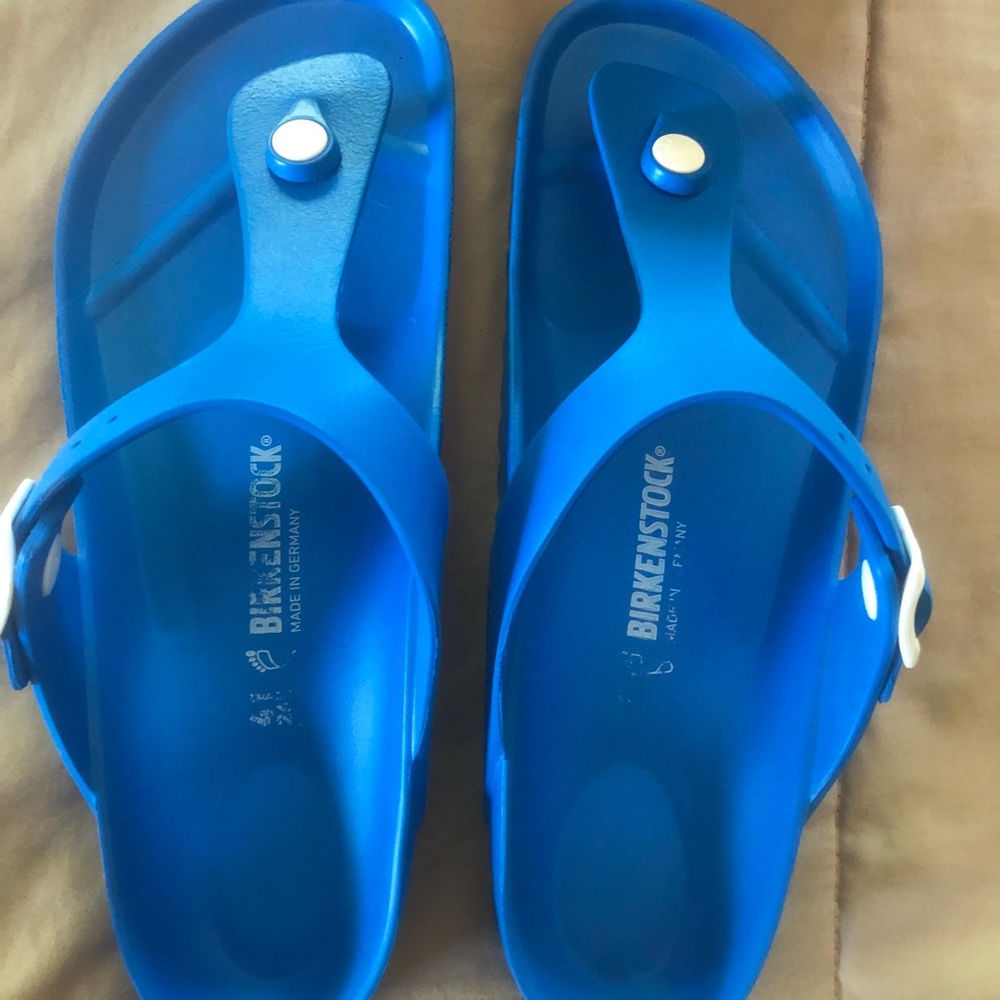 Scuba blue Eva Gizeh Birkenstock seems 41 sandals